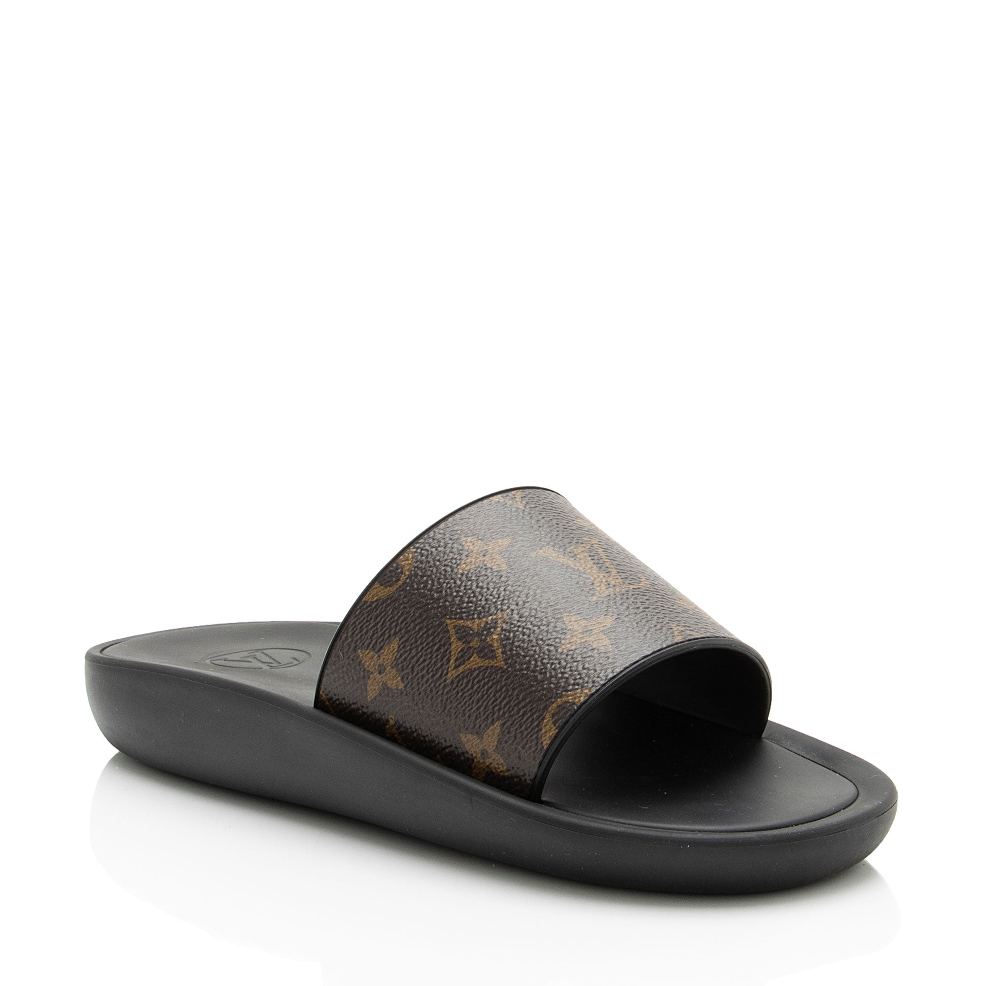 Louis Vuitton Monogram Canvas Sunbath Slide Sandals - Size 9 / 39