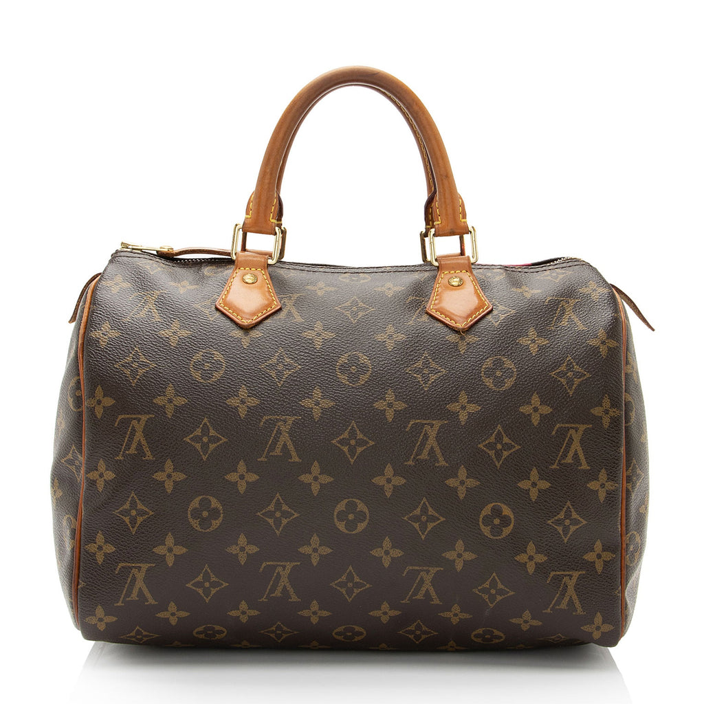 Louis Vuitton Monogram Canvas V Speedy 30 Satchel - FINAL SALE (SHF-ETgDwY)
