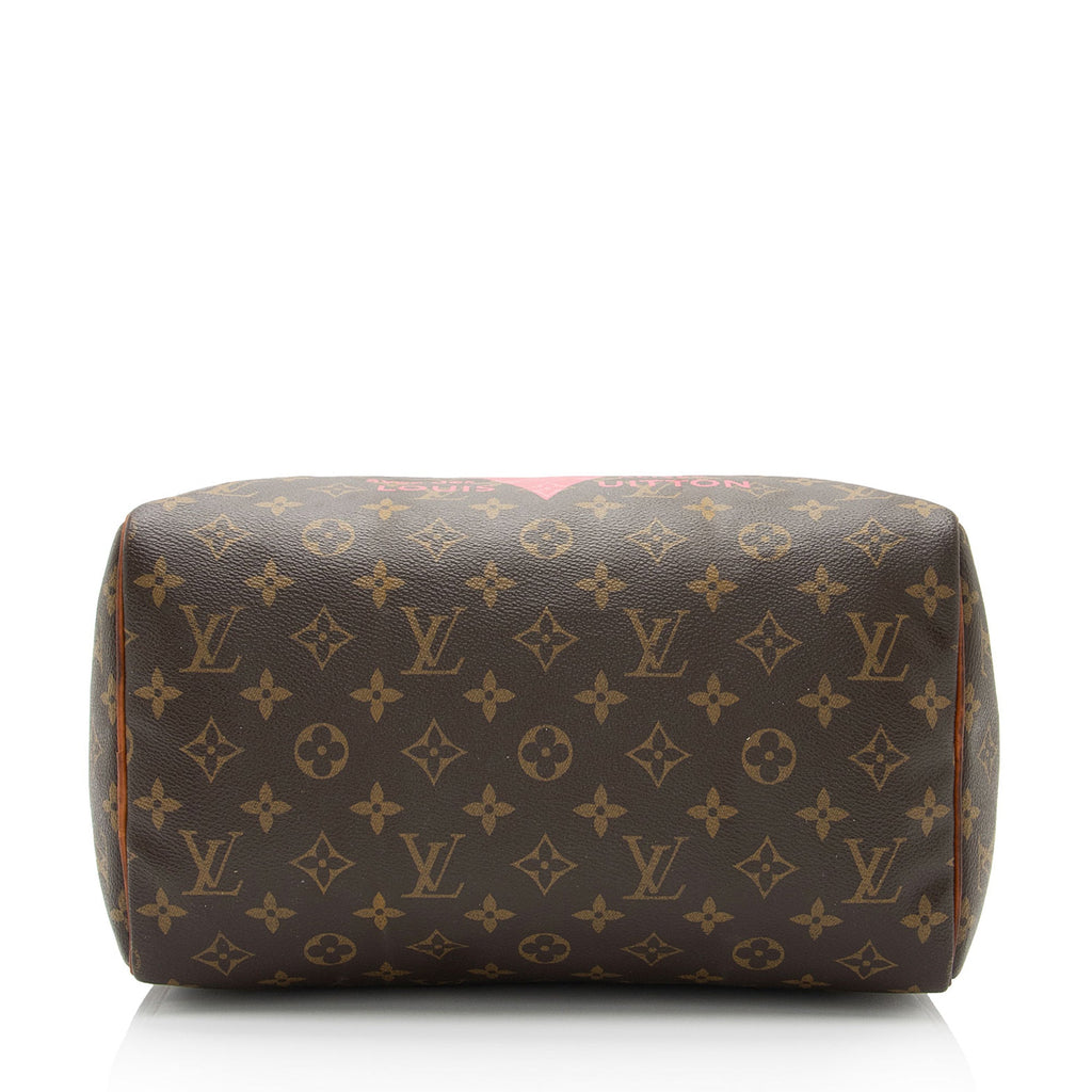 Louis Vuitton Monogram Canvas V Speedy 30 Satchel - FINAL SALE (SHF-ETgDwY)