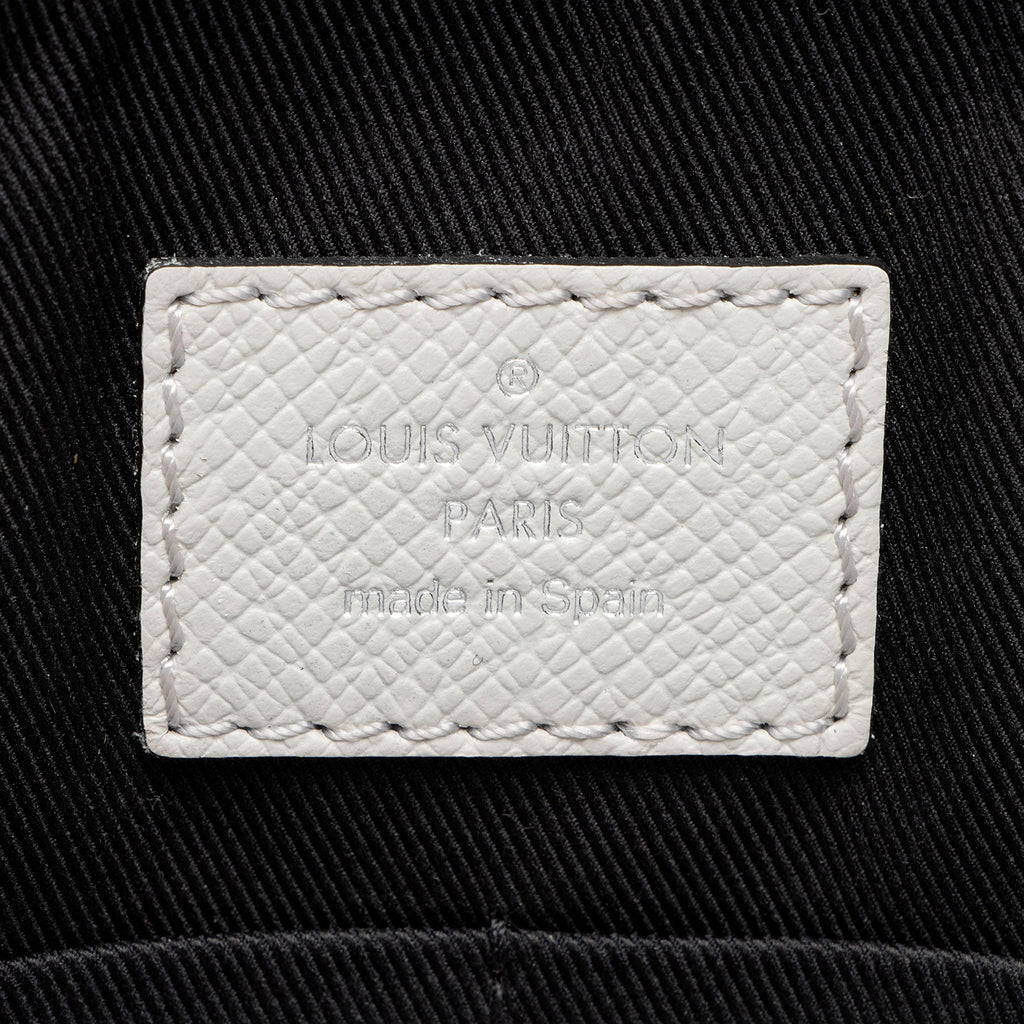 Louis Vuitton Monogram Chalk Taiga Leather Outdoor Flap Messenger