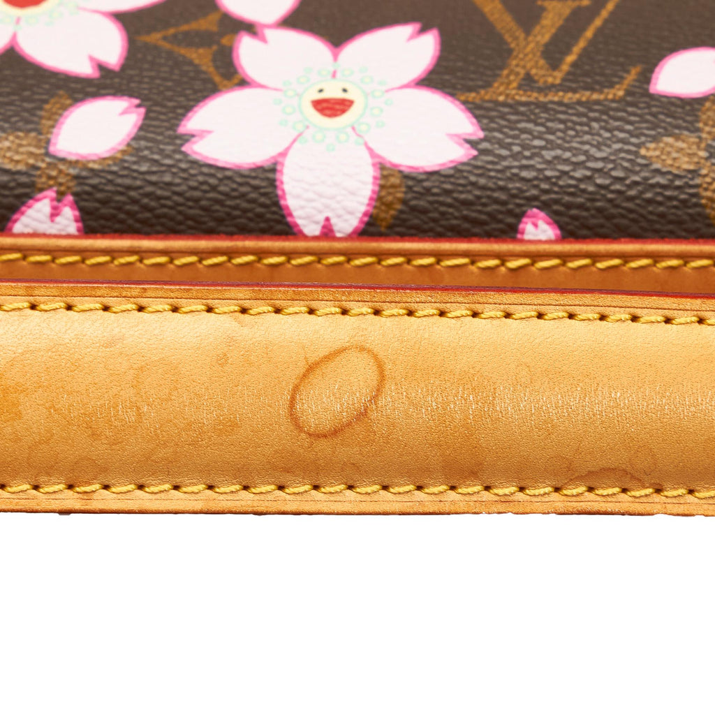 Louis Vuitton Monogram Cherry Blossom Sac Retro Takashi Murakami (SHG-CSyakF)