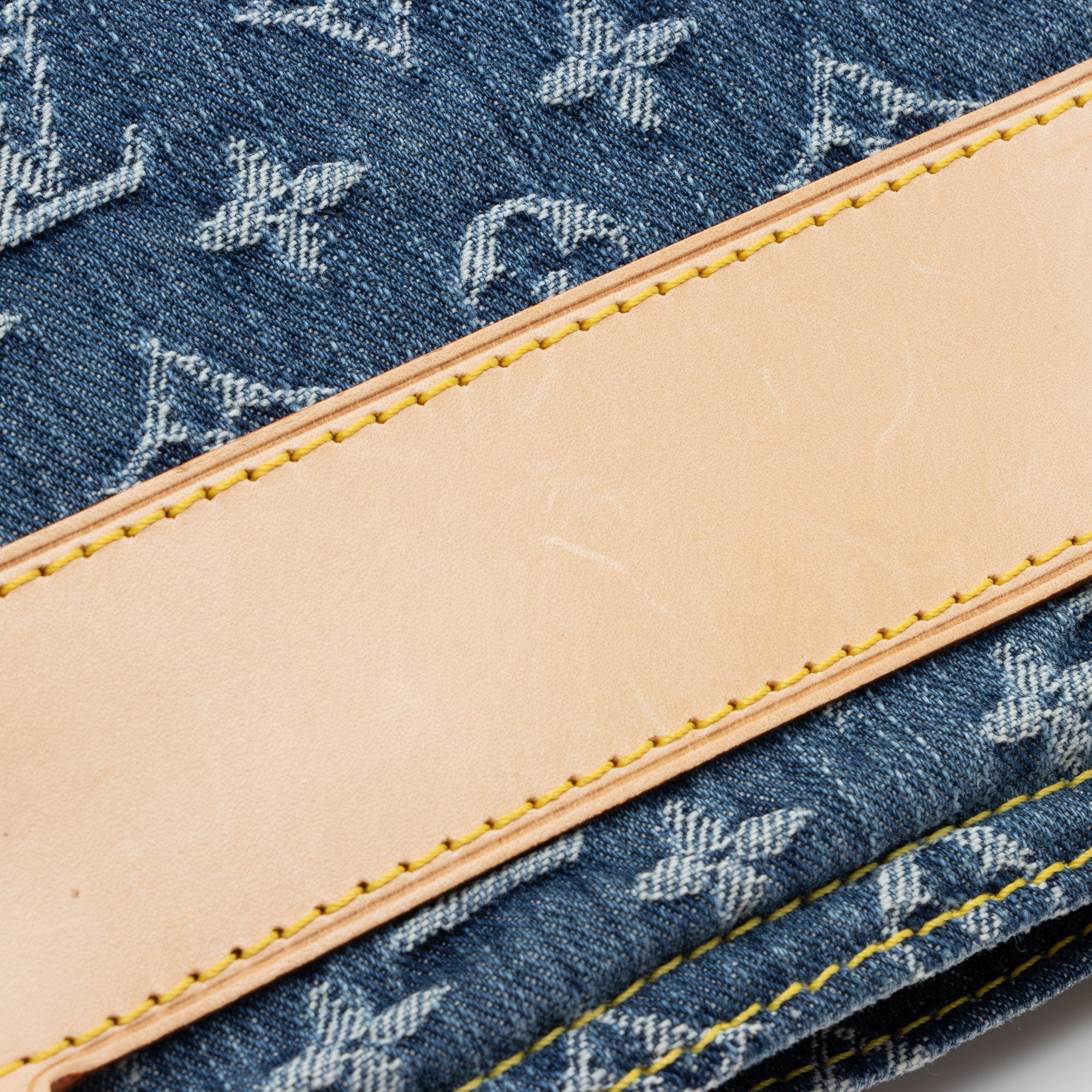 Louis Vuitton Monogram Denim Sac Plat Tote (SHF-mkC7Vd)