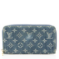 Louis Vuitton Monogram Denim Zippy Wallet