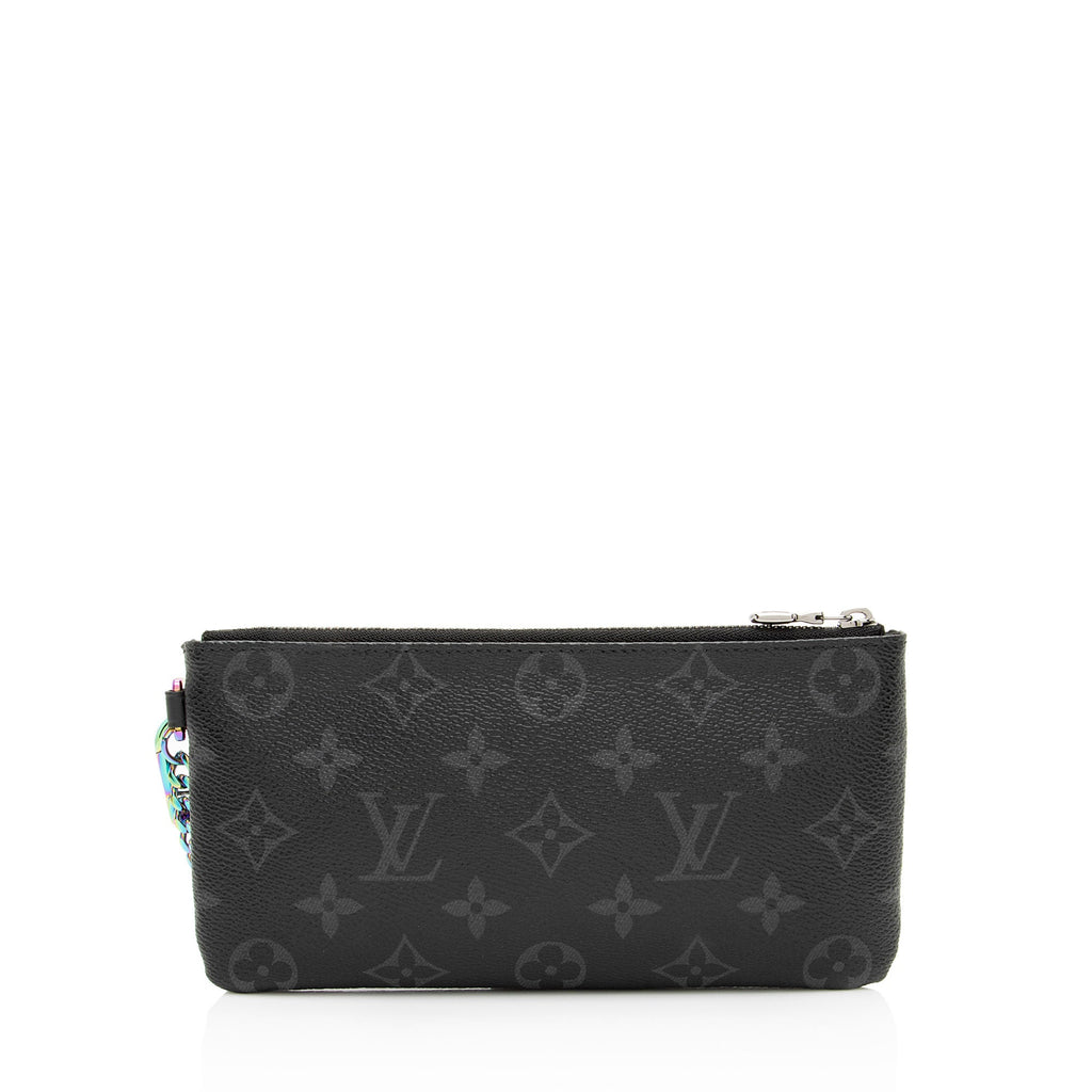 Louis Vuitton Monogram Eclipse Flash Fragment iPhone Pouch