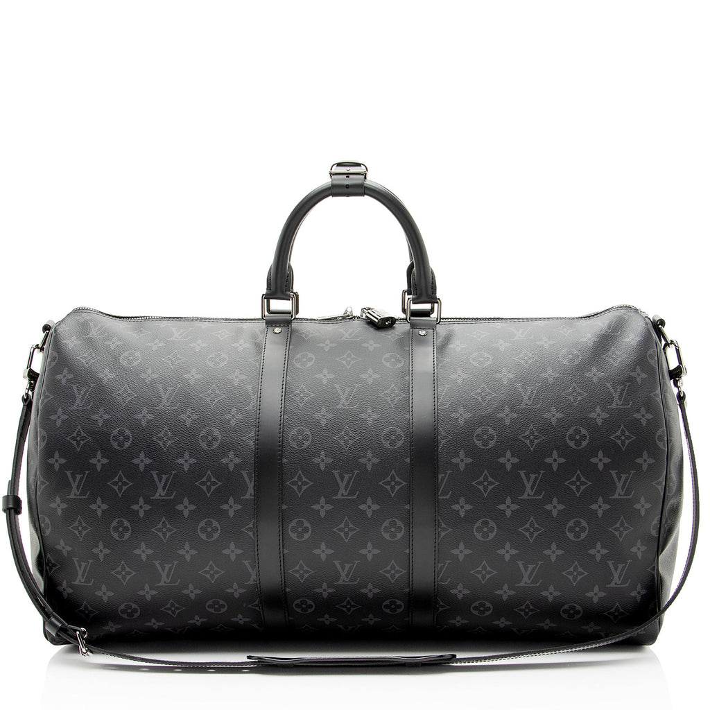 Louis Vuitton Monogram Eclipse Keepall Bandouliere 55 Duffle