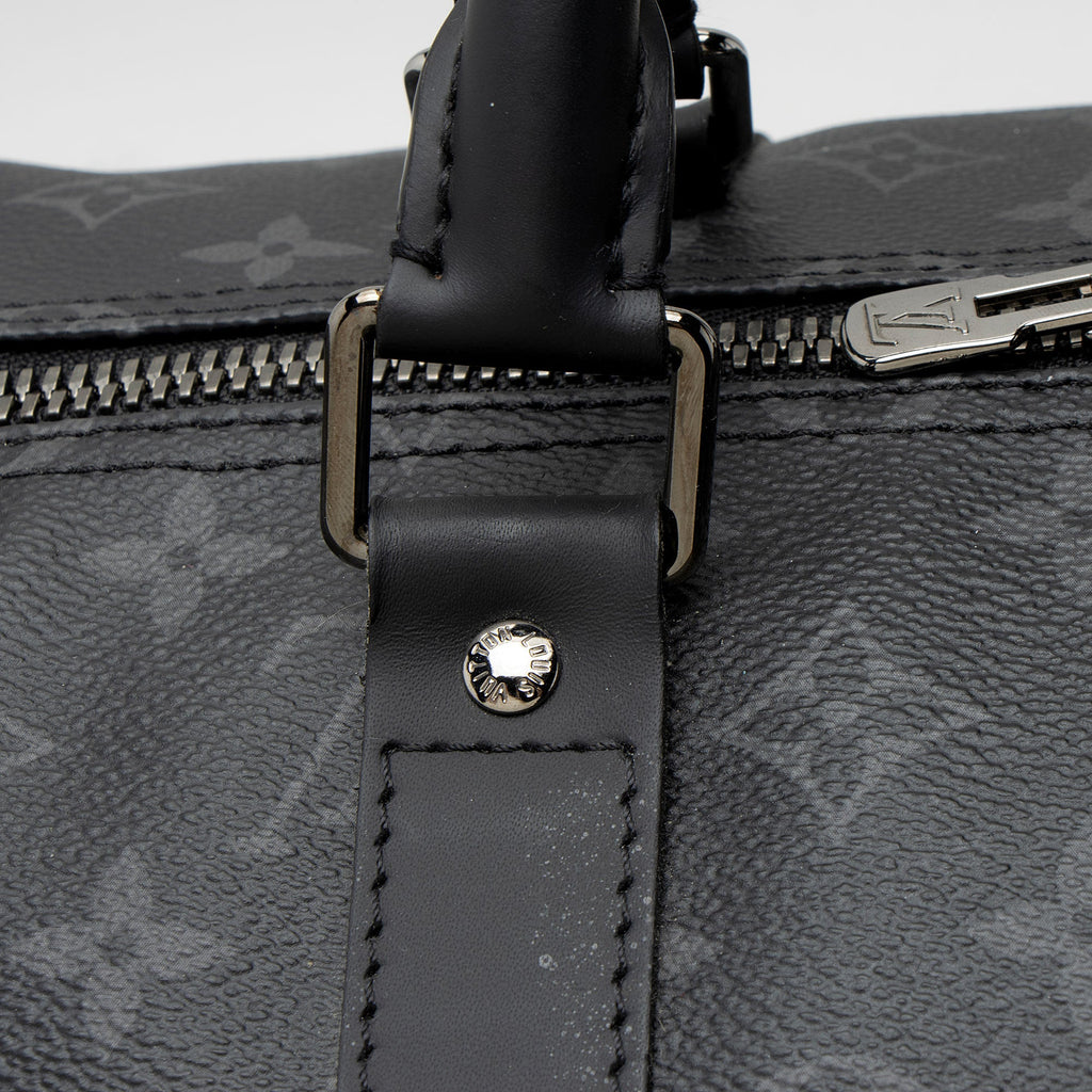 Louis Vuitton Monogram Eclipse Keepall Bandouliere 55 Duffle