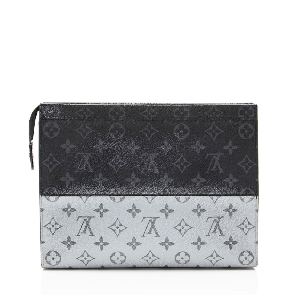 Louis Vuitton Monogram Eclipse Split Voyage MM Pochette