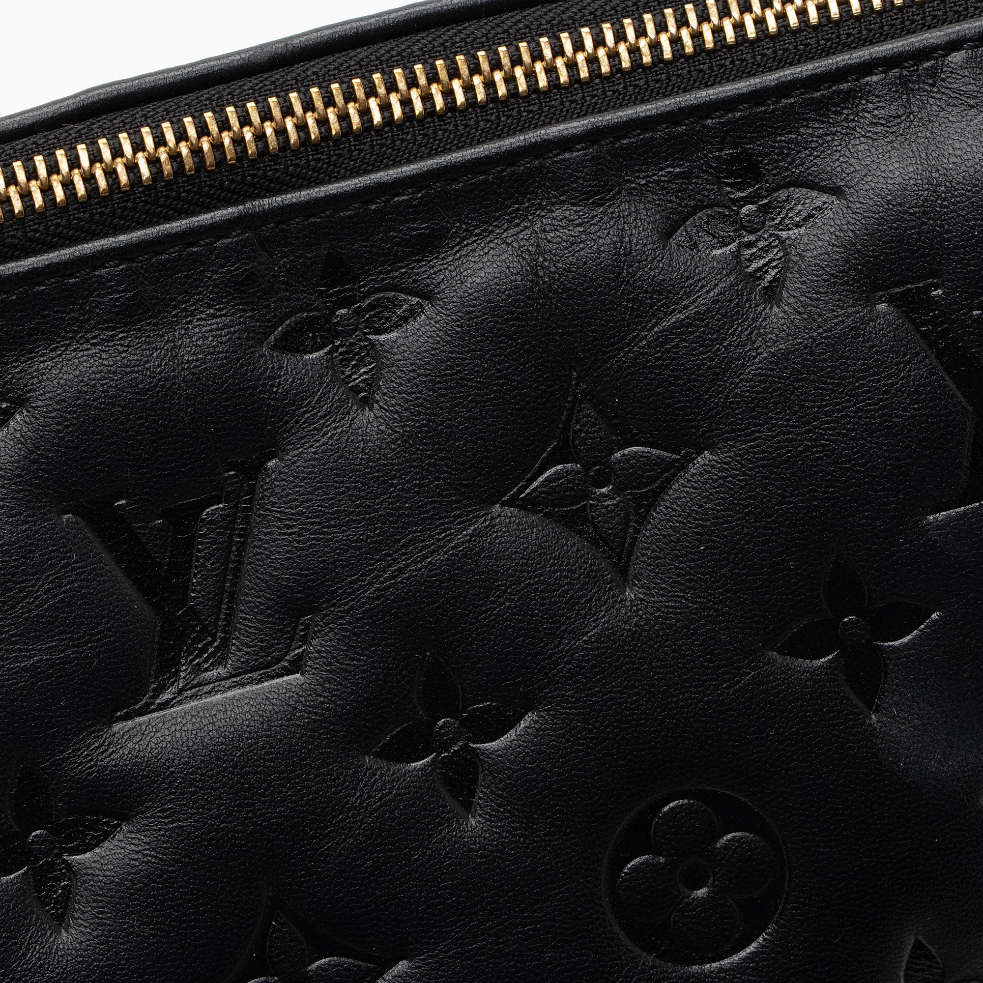 Louis Vuitton Monogram Embossed Lambskin Coussin MM Shoulder Bag