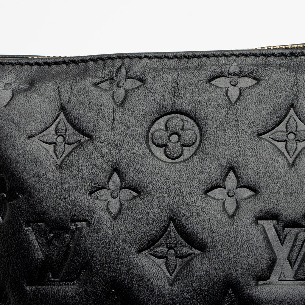 Louis Vuitton Monogram Embossed Lambskin Coussin PM Shoulder Bag