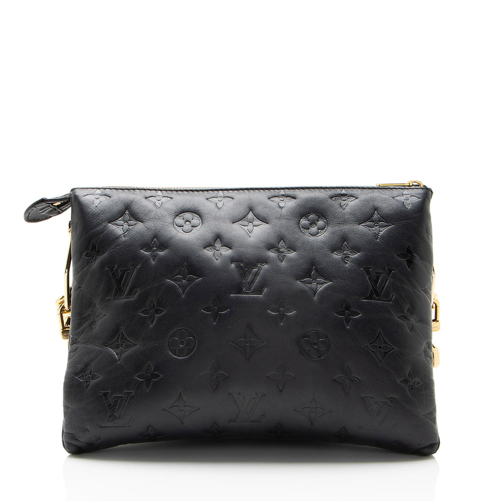 Louis Vuitton Monogram Embossed Lambskin Coussin PM Shoulder Bag