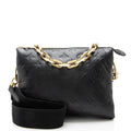 Louis Vuitton Monogram Embossed Lambskin Coussin PM Shoulder Bag