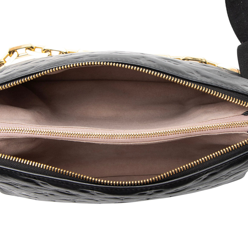 Louis Vuitton Monogram Embossed Lambskin Coussin PM Shoulder Bag