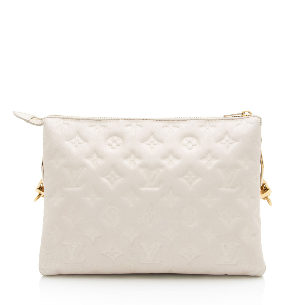 Louis Vuitton Monogram Embossed Lambskin Coussin PM Shoulder Bag