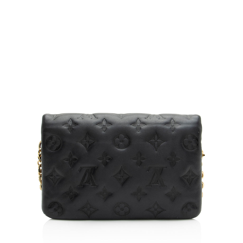 Louis Vuitton Monogram Embossed Lambskin Coussin Pochette