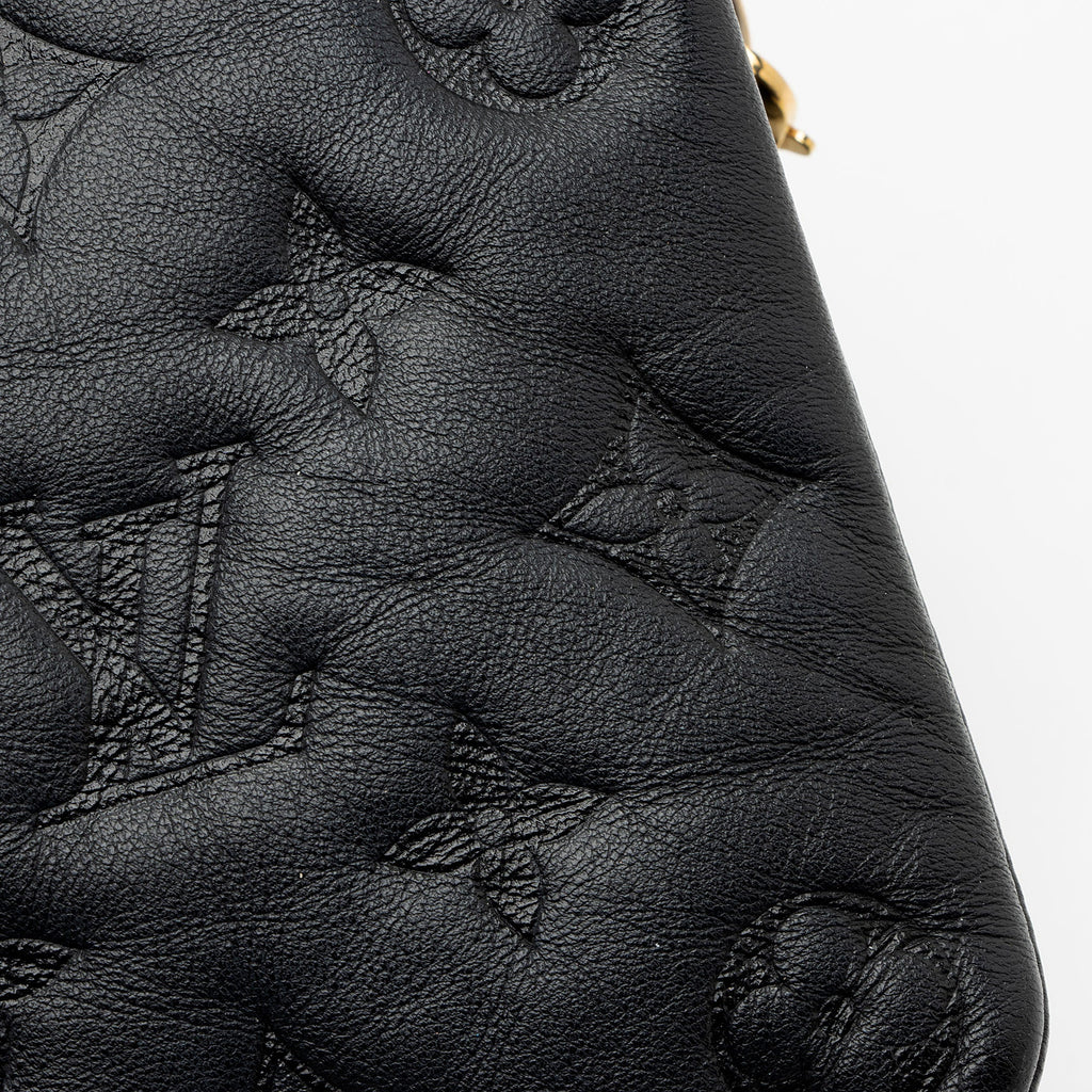 Louis Vuitton Monogram Embossed Lambskin Coussin Pochette