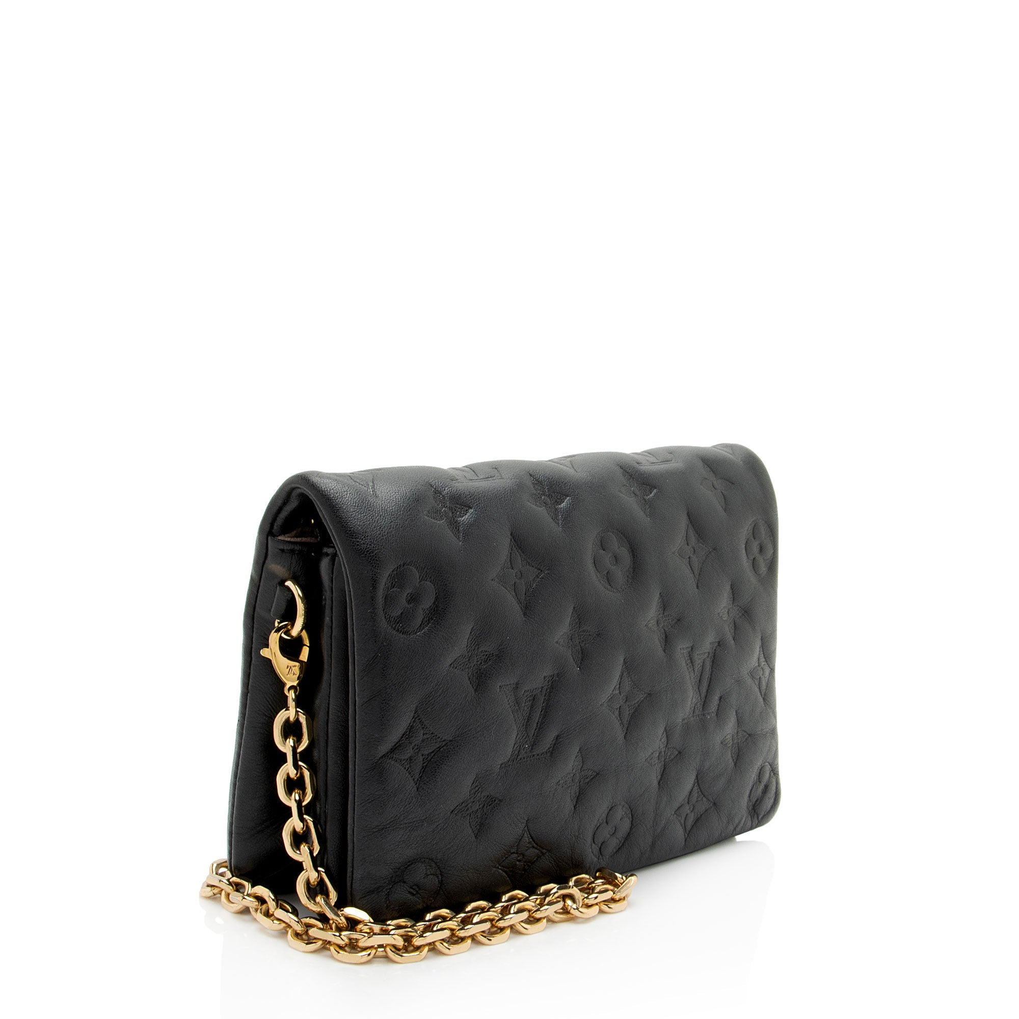 Louis Vuitton Monogram Embossed Lambskin Coussin Pochette