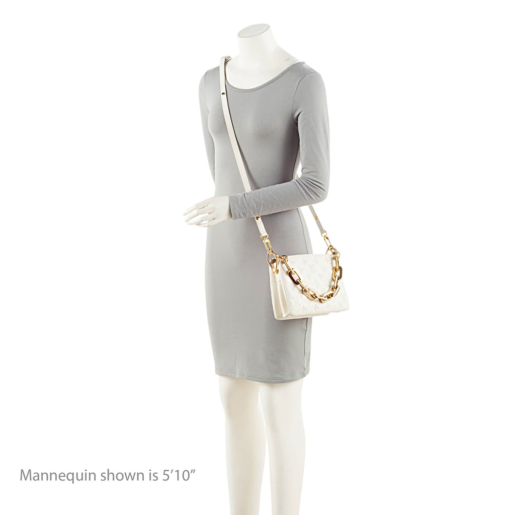 Louis Vuitton Monogram Embossed Lambskin Milky Way Coussin BB Shoulder Bag