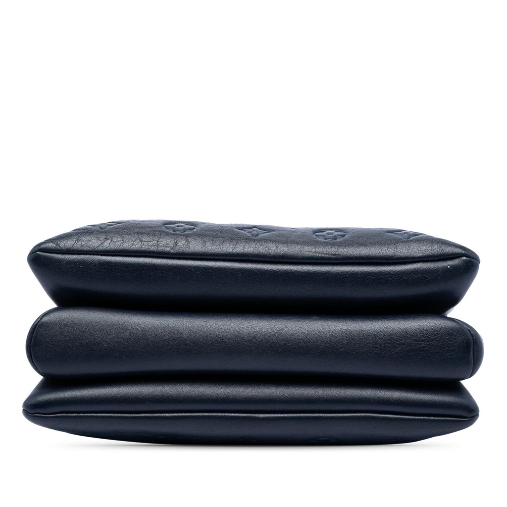 Louis Vuitton Monogram Embossed Puffy Lambskin Coussin PM