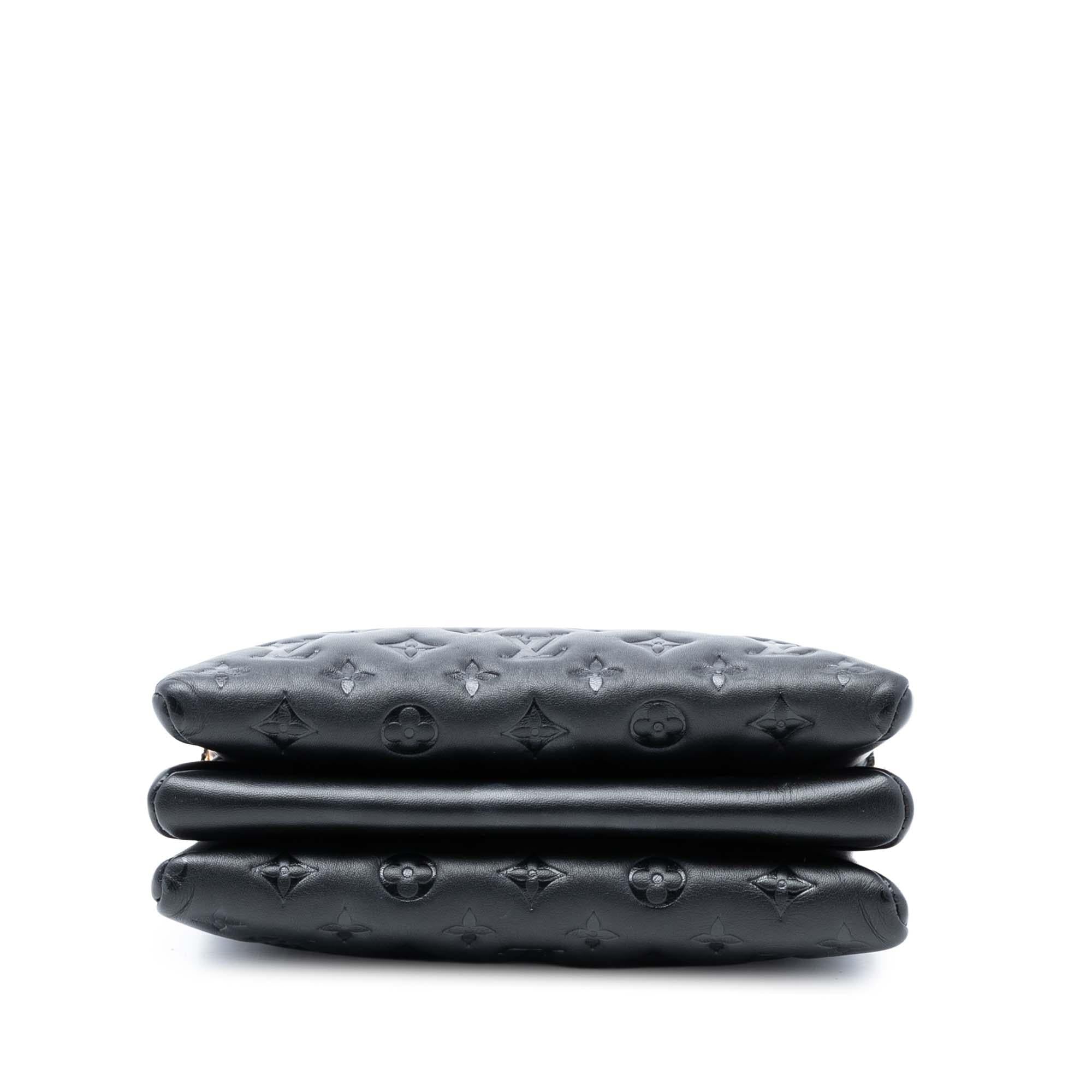 Louis Vuitton Monogram Embossed Puffy Lambskin Coussin PM