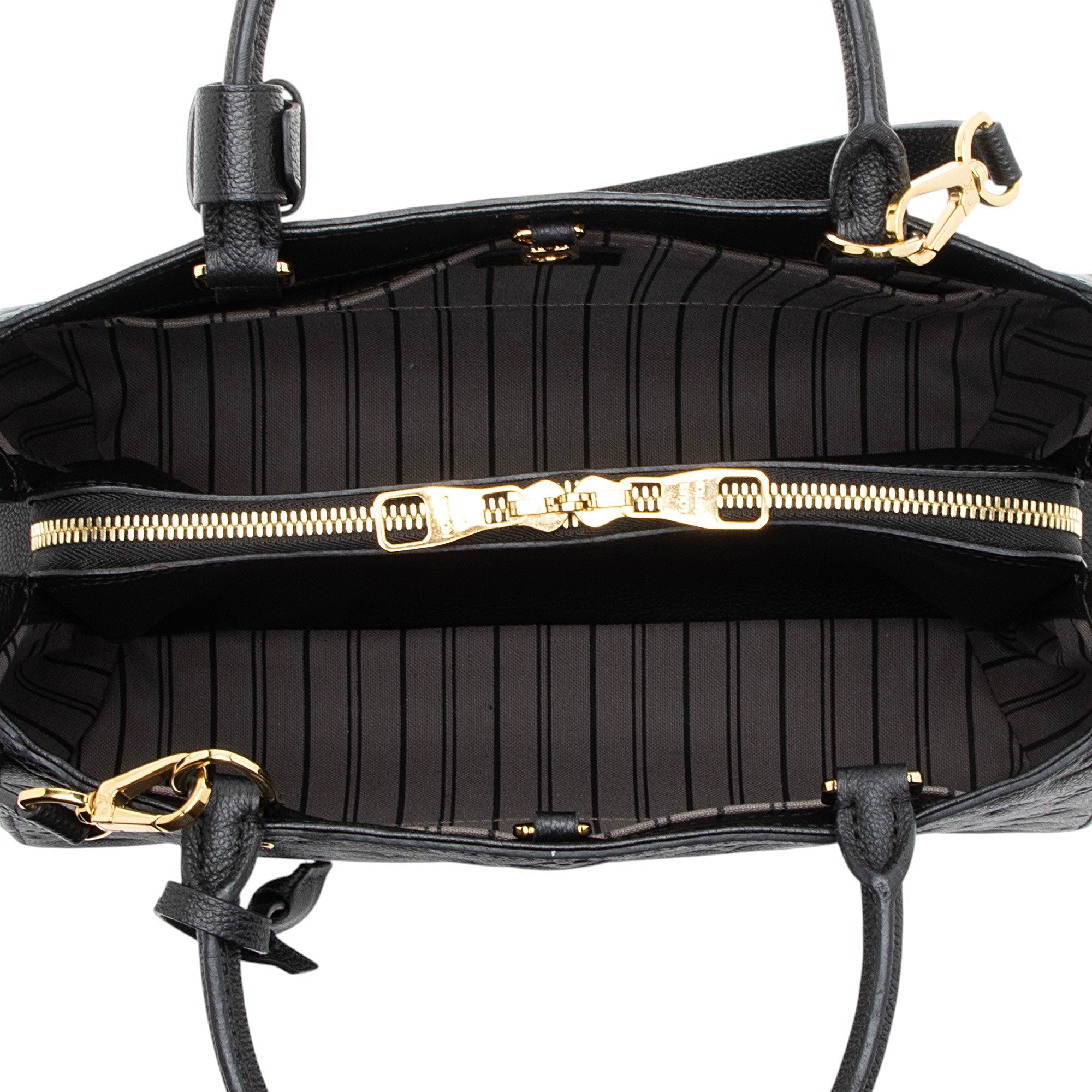 Louis Vuitton Monogram Empreinte Montaigne MM Satchel