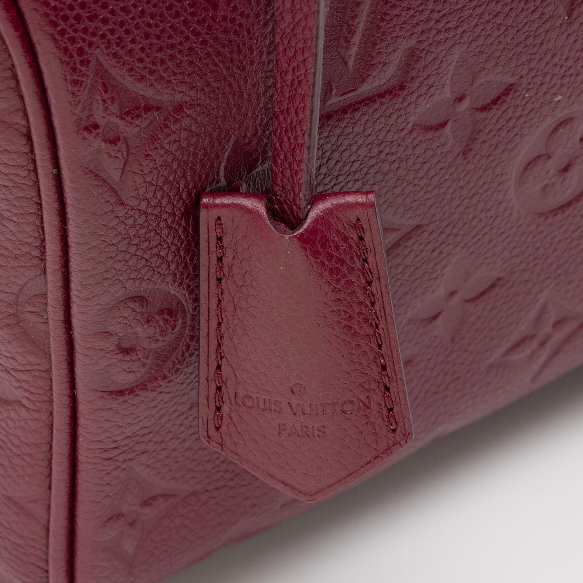 Louis Vuitton Monogram Empreinte Speedy Bandouliere 25 Satchel - FINAL SALE (SHF-7YVpMd)
