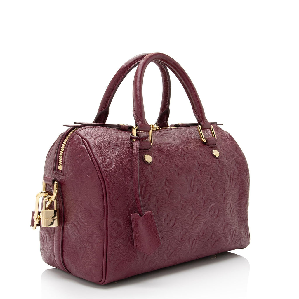 Louis Vuitton Monogram Empreinte Speedy Bandouliere 25 Satchel - FINAL SALE (SHF-7YVpMd)