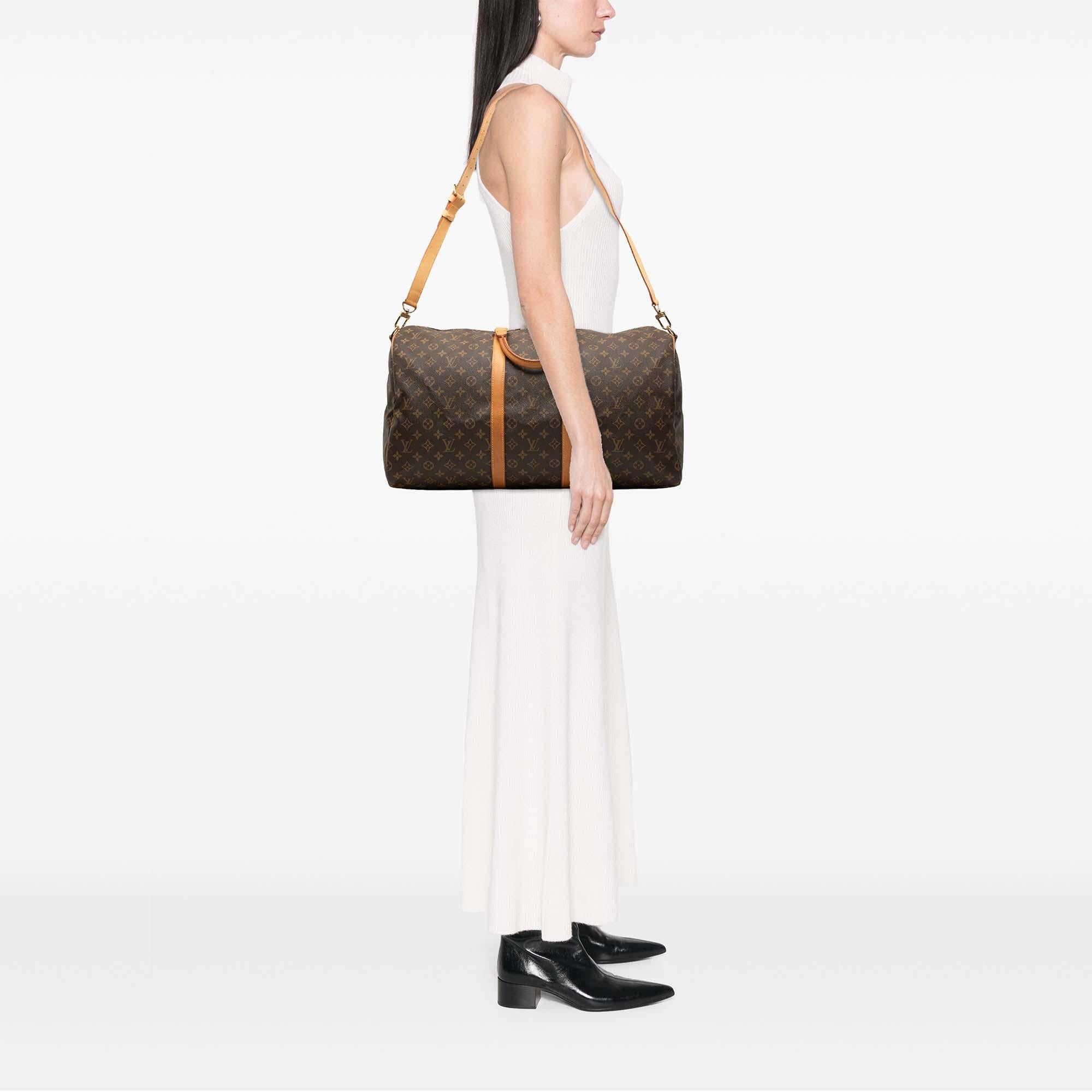 Louis Vuitton Monogram Keepall Bandouliere 55