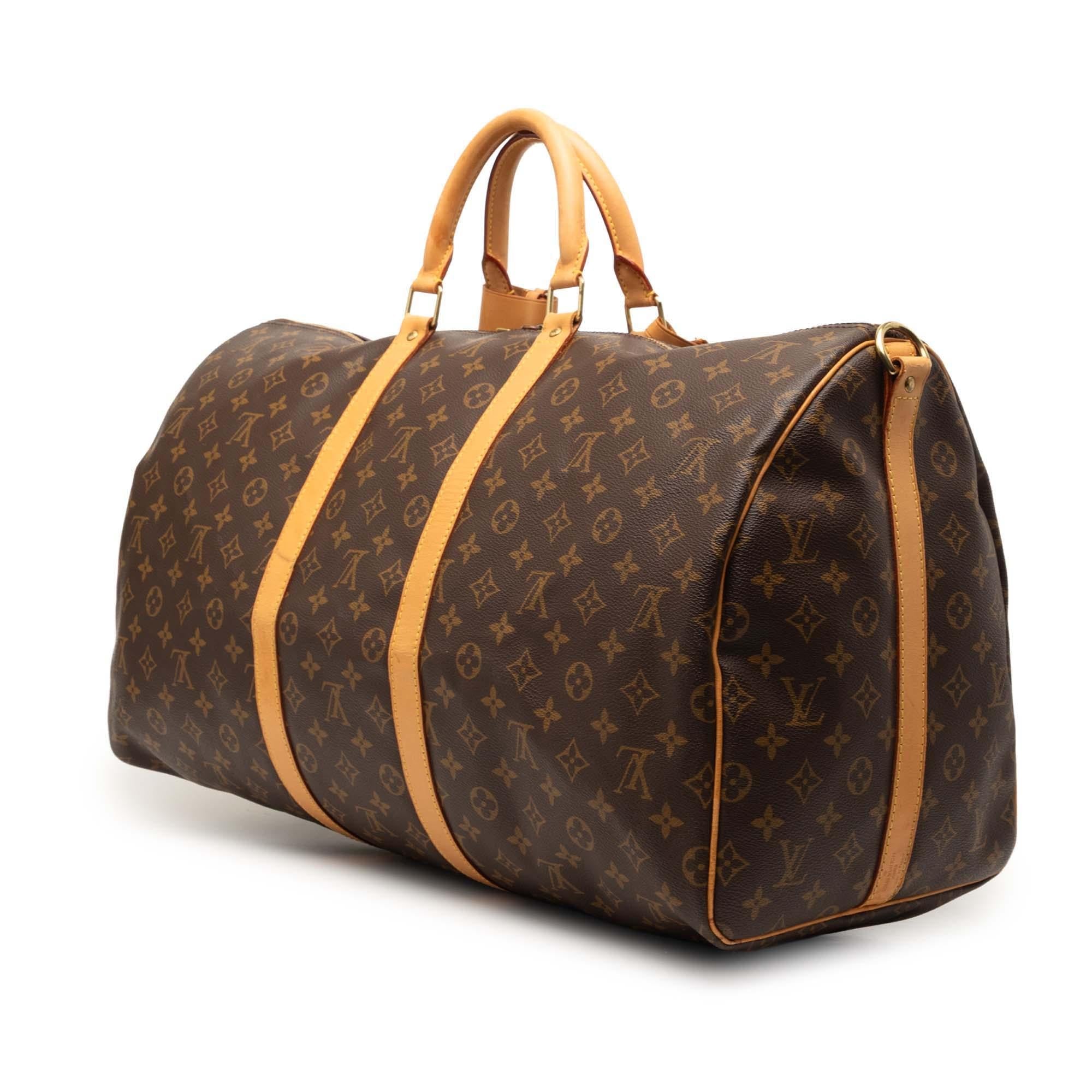 Louis Vuitton Monogram Keepall Bandouliere 55