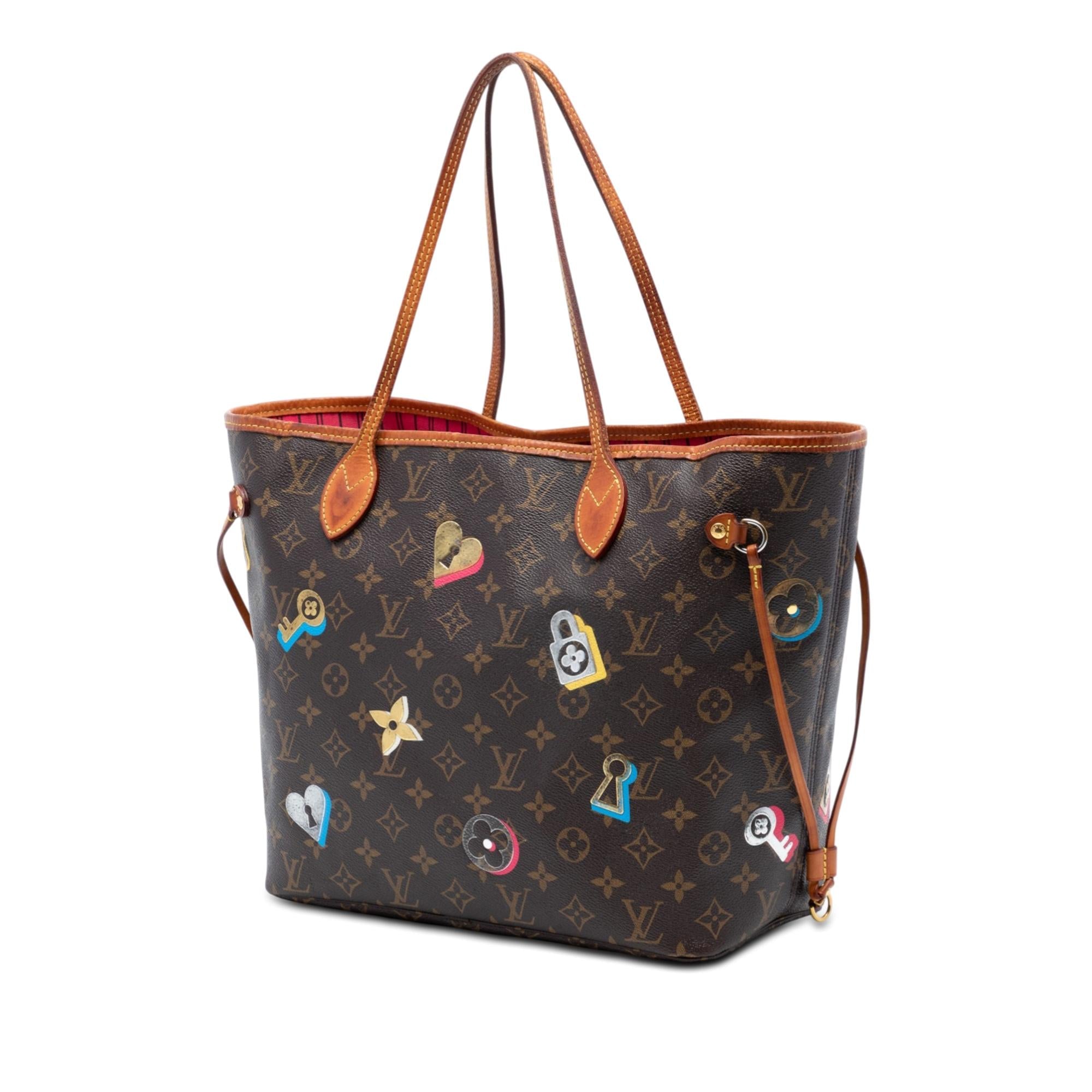 Louis Vuitton Monogram Love Lock Neverfull MM