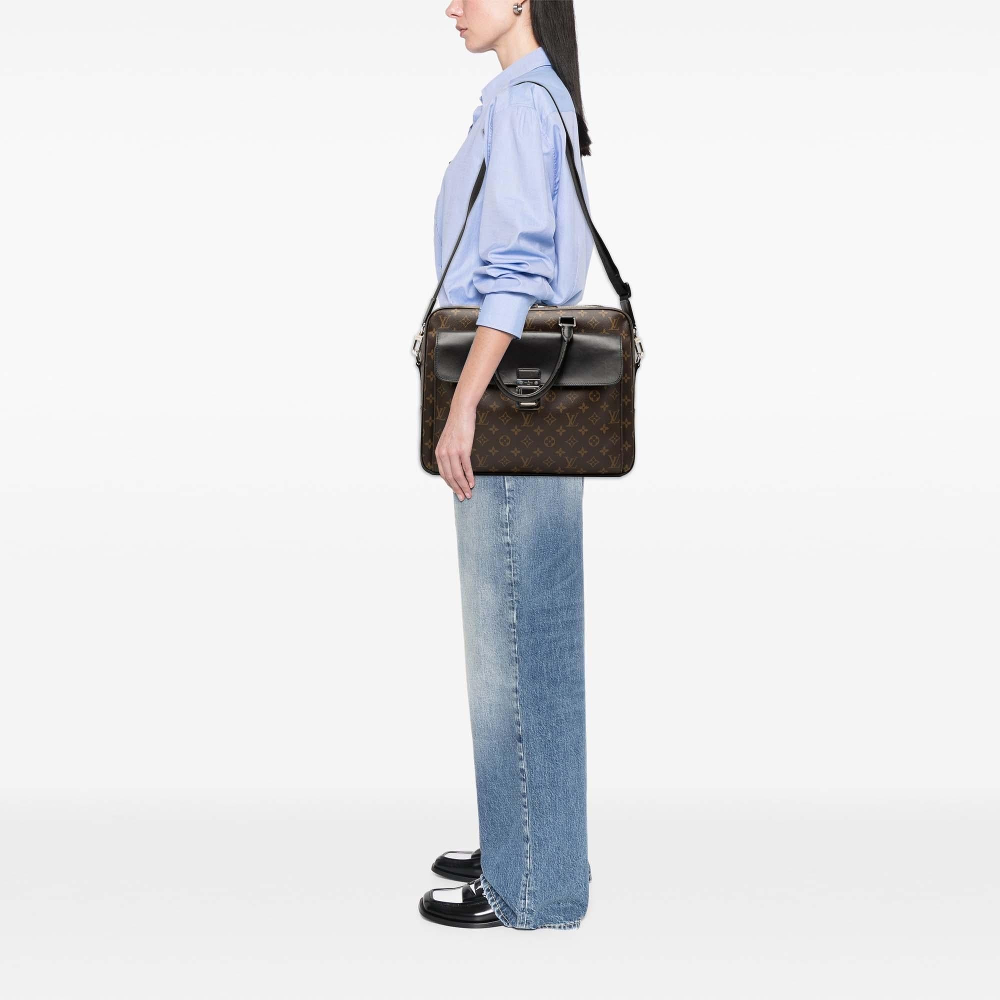 Louis Vuitton Monogram Macassar Soft Briefcase