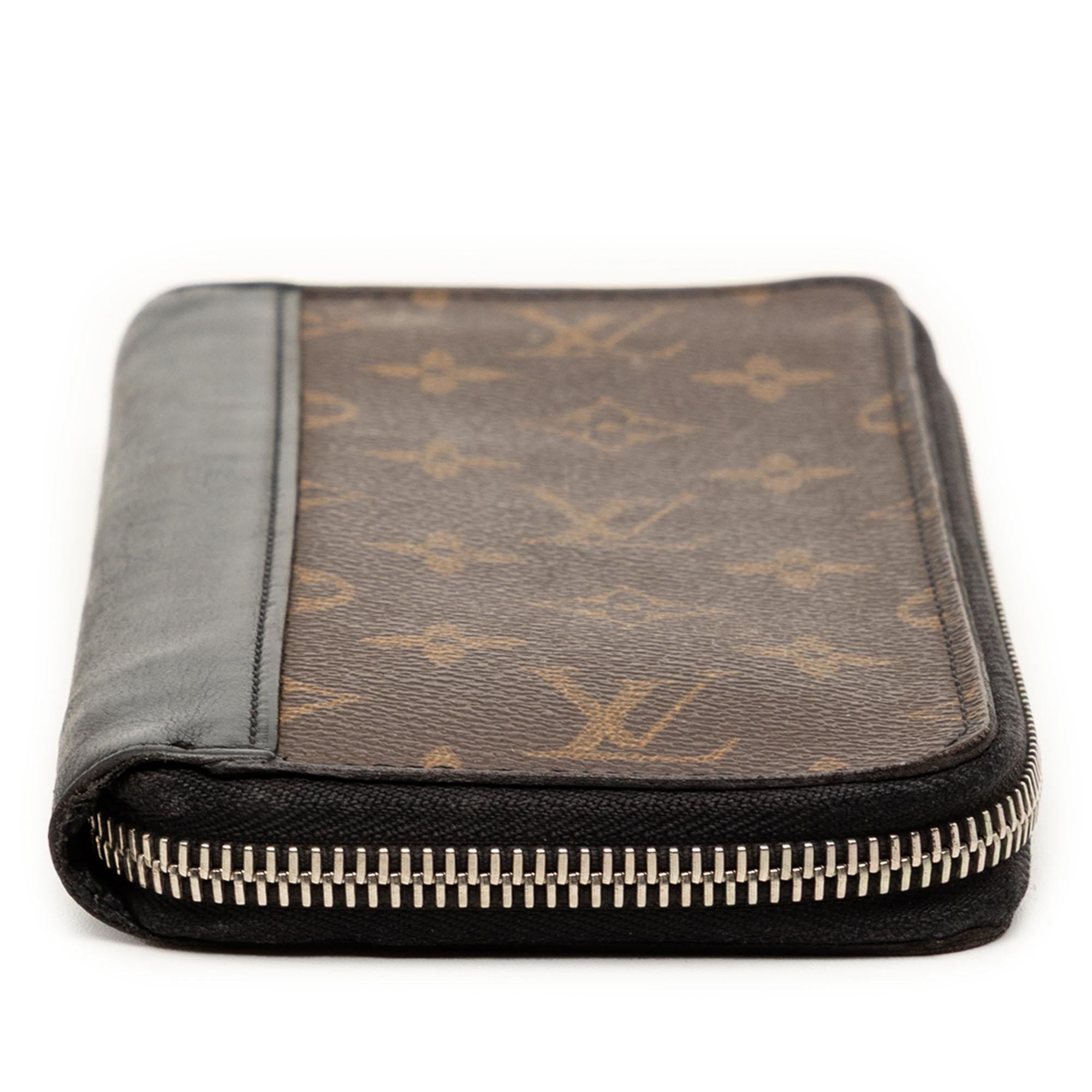 Louis Vuitton Monogram Macassar Vertical Zippy Wallet