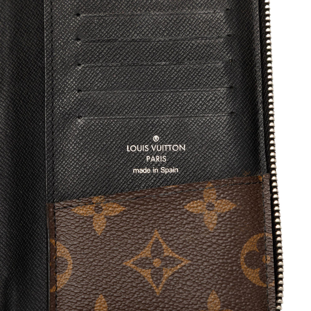 Louis Vuitton Monogram Macassar Vertical Zippy Wallet