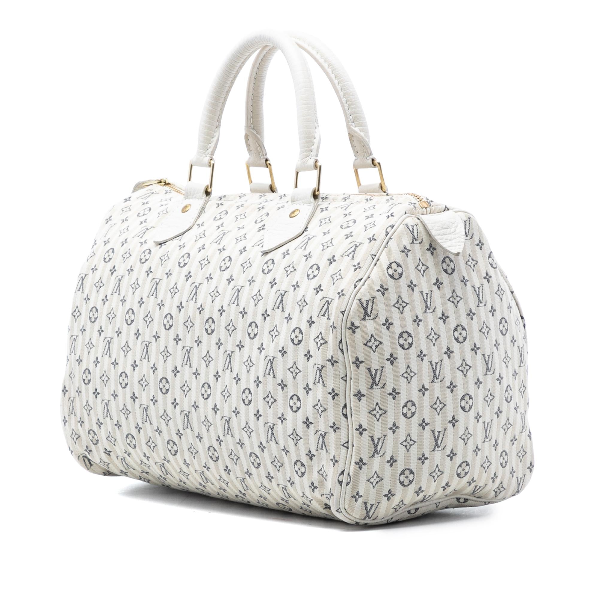 Louis Vuitton Monogram Mini Lin Croisette Speedy 30