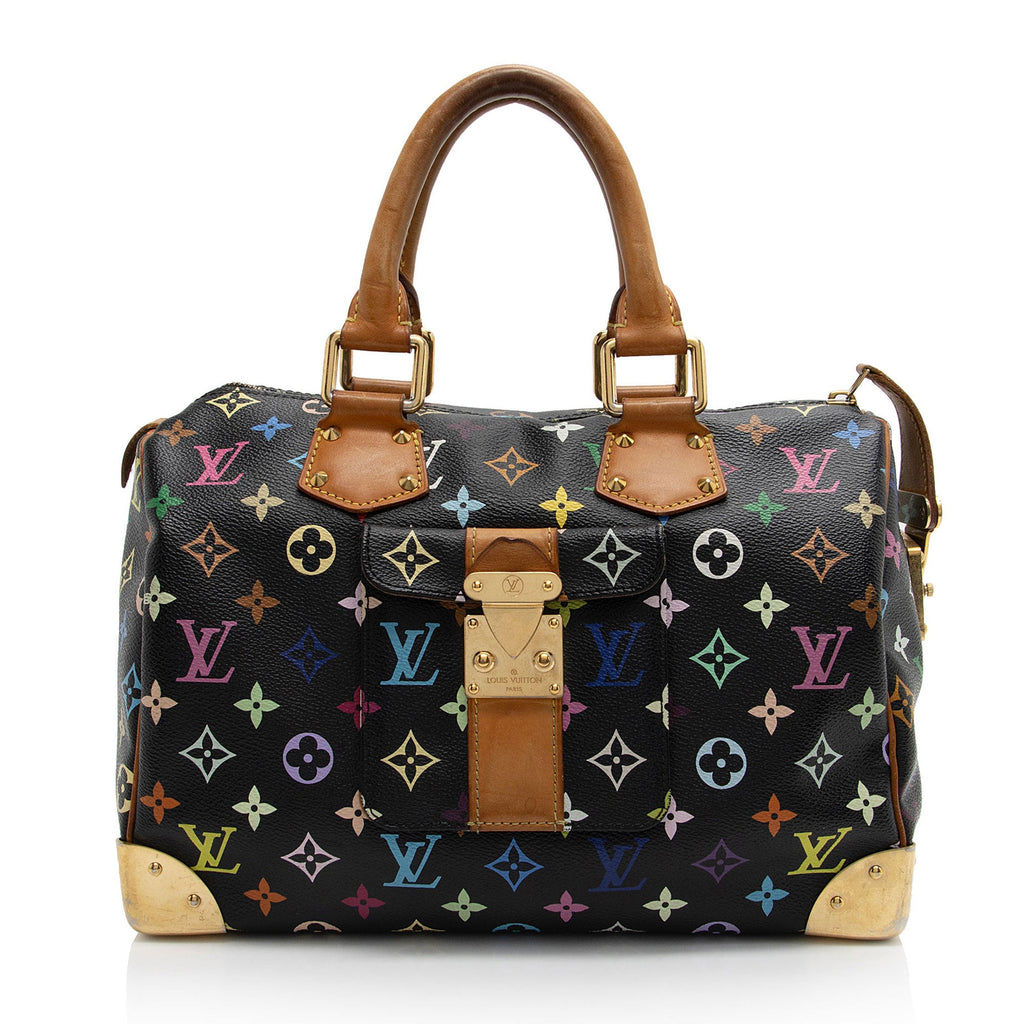 Louis Vuitton Monogram Multicolore Speedy 30 Satchel (SHF-J10WcQ)