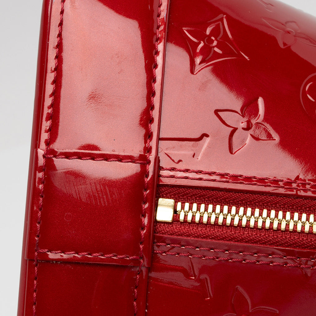 Louis Vuitton Monogram Vernis Alma GM Satchel (SHF-XIA8xV)