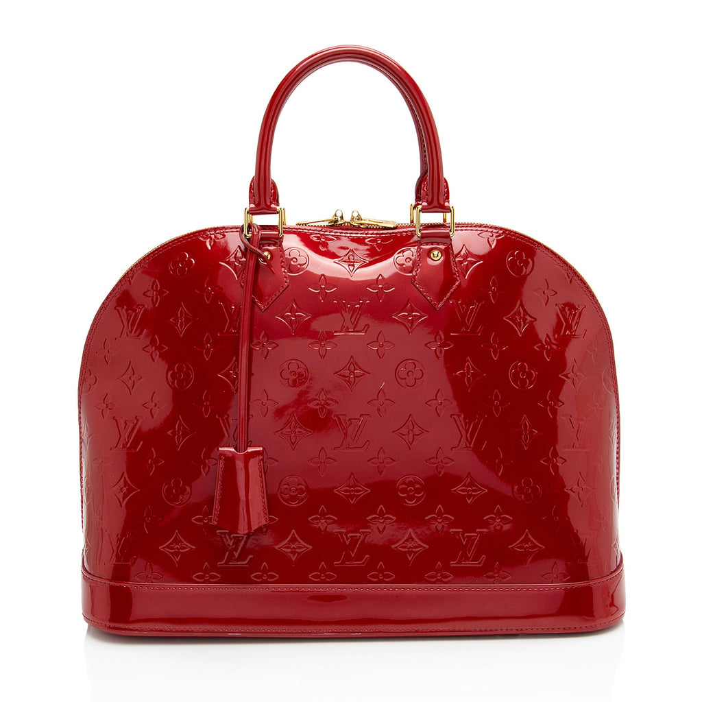 Louis Vuitton Monogram Vernis Alma GM Satchel (SHF-XIA8xV)