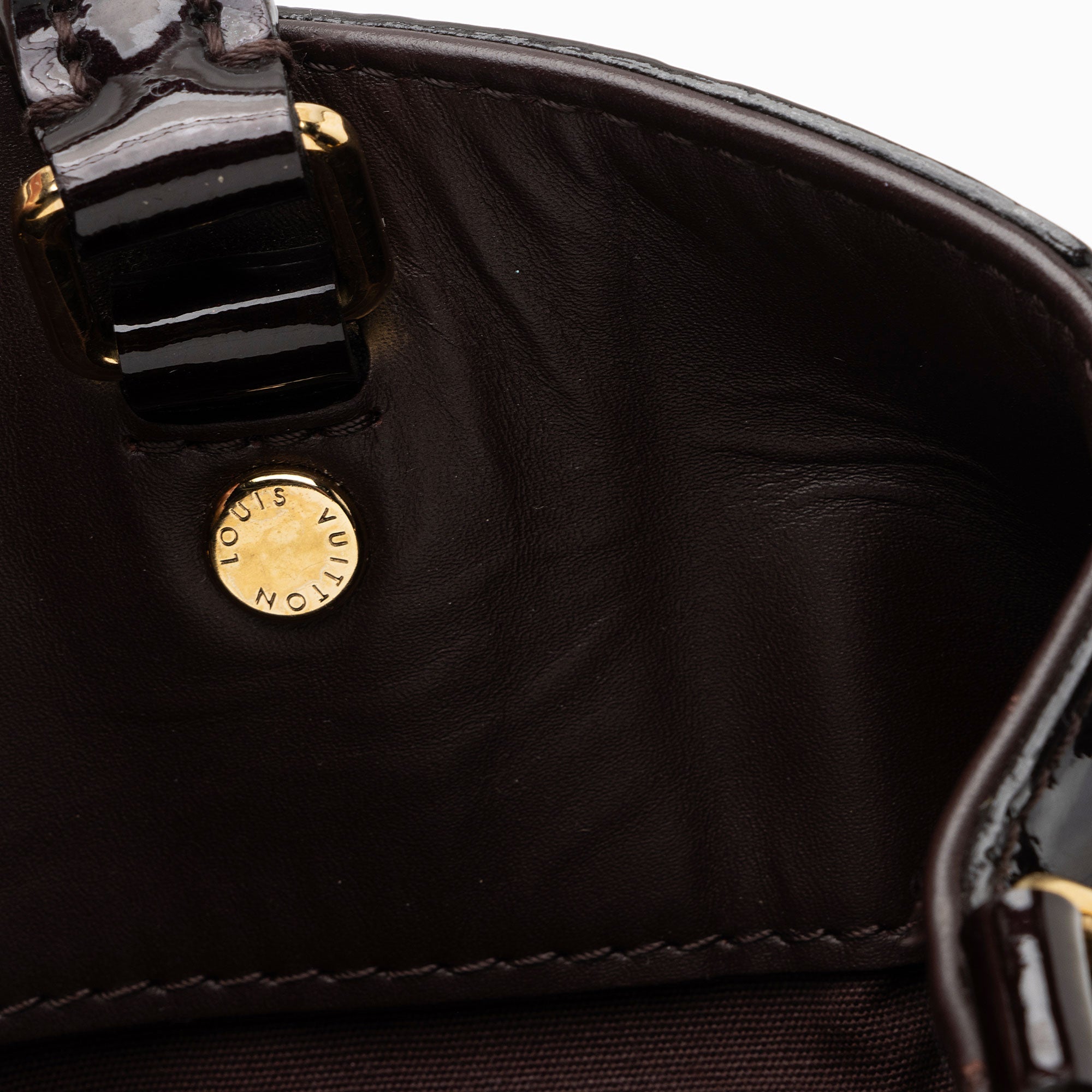 Louis Vuitton Monogram Vernis Montaigne MM Satchel (SHF-0N0xLg)