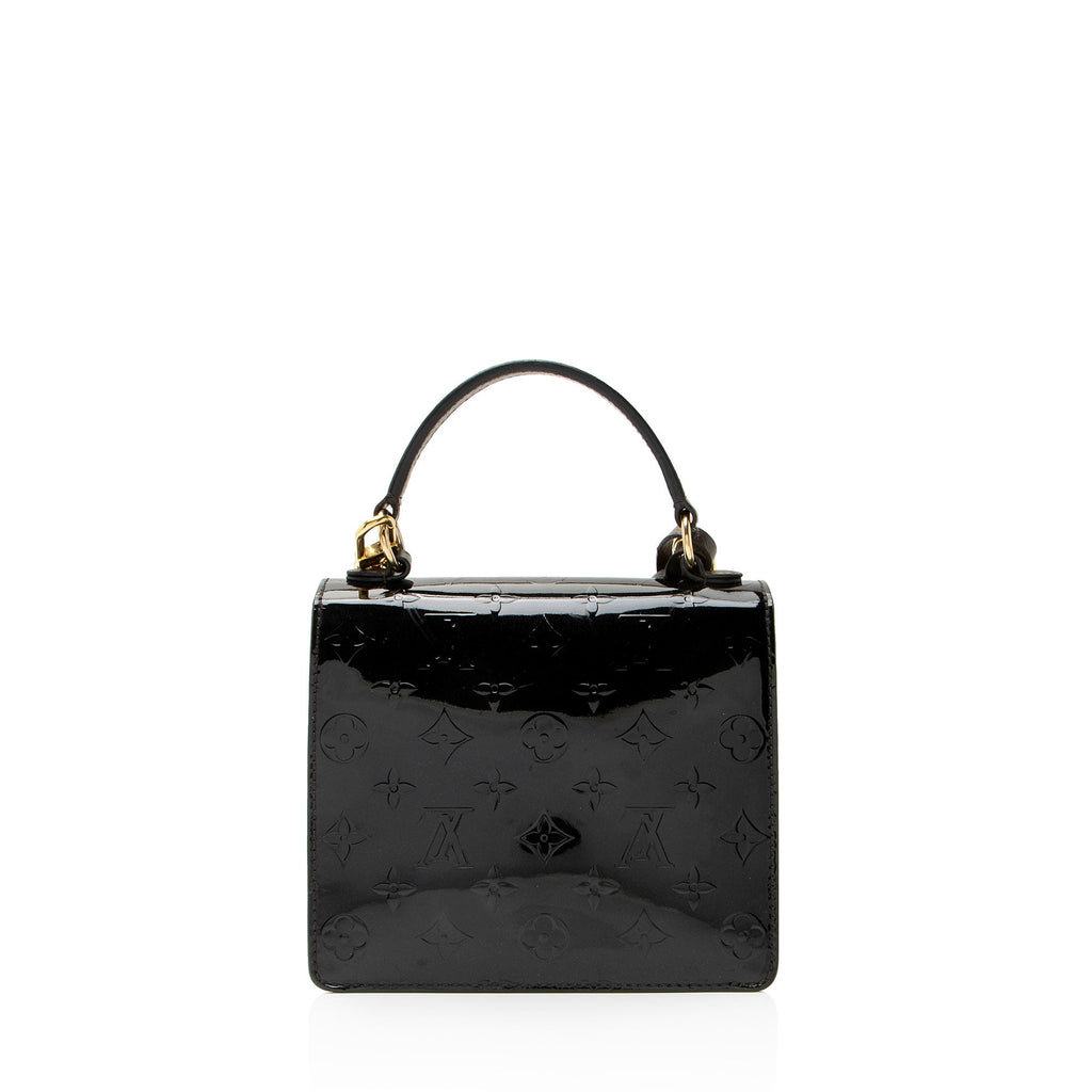 Louis Vuitton Monogram Vernis Spring Street Bitume Top Handle