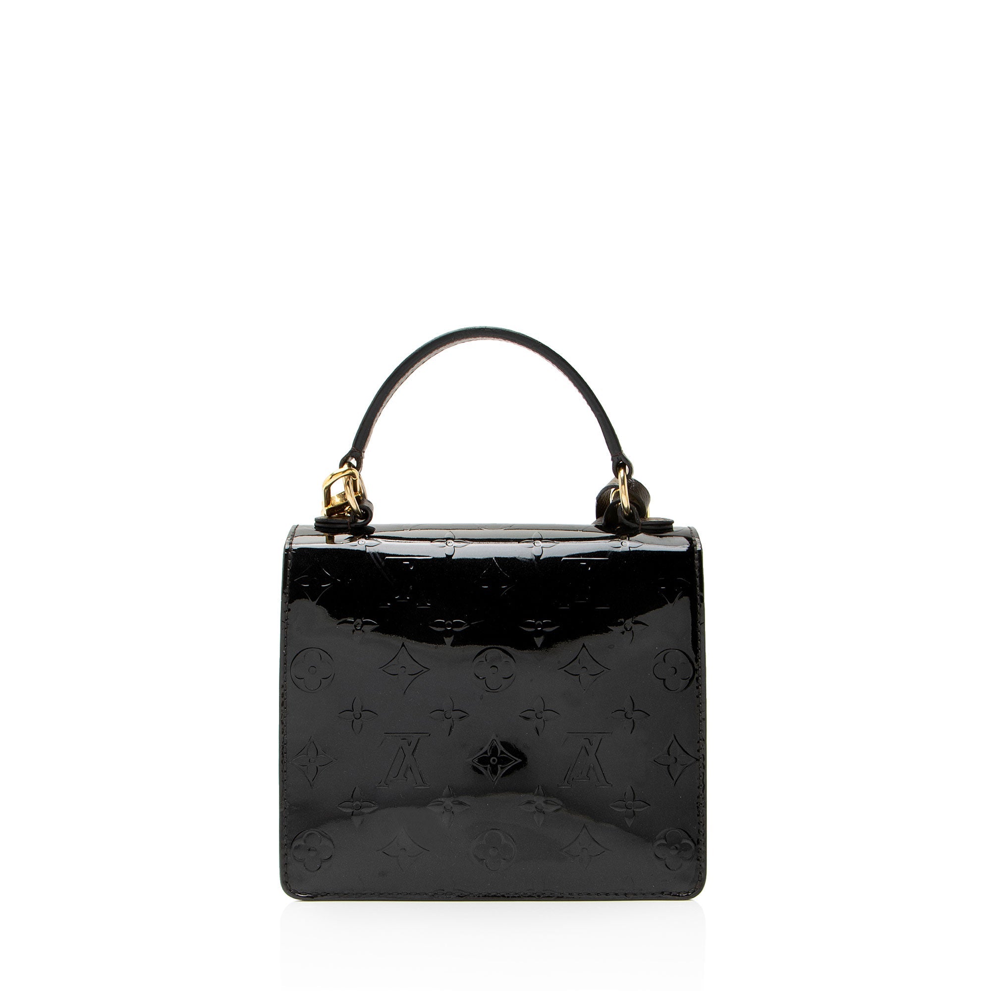 Louis Vuitton Monogram Vernis Spring Street Bitume Top Handle