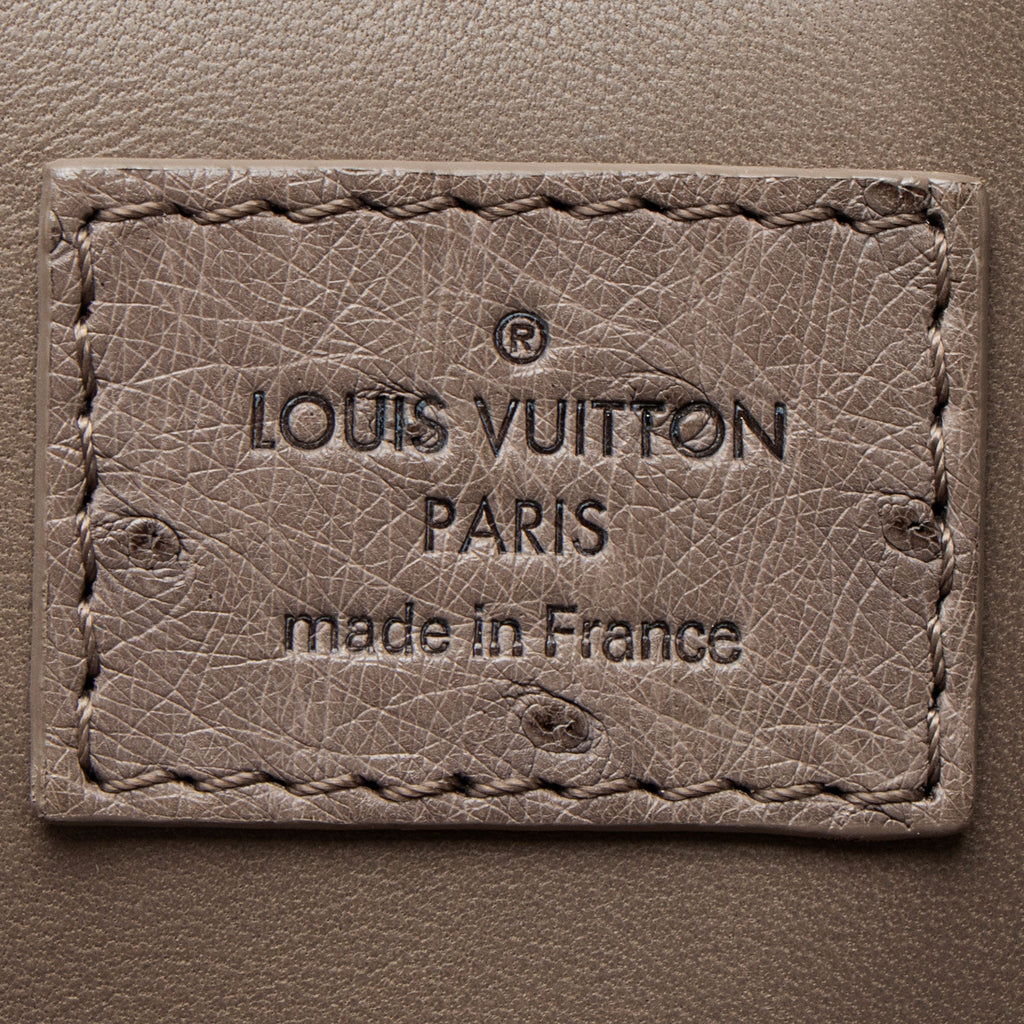 Louis Vuitton Ostrich Leather Alma PM Satchel