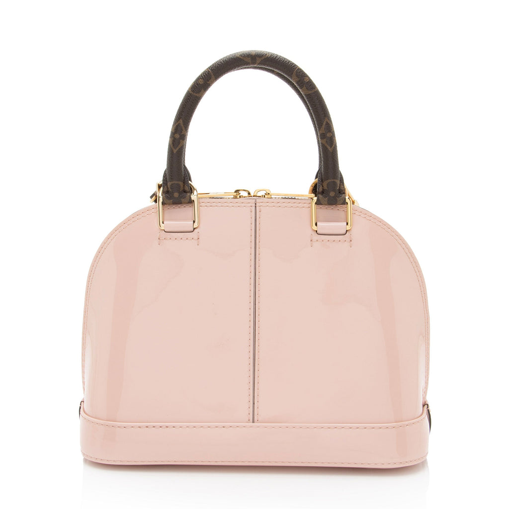 Louis Vuitton Patent Leather Alma BB Satchel (SHF-NVyByb)