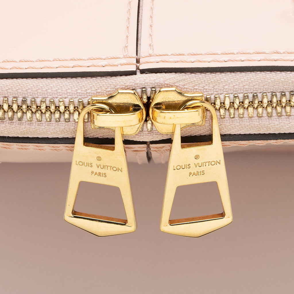 Louis Vuitton Patent Leather Alma BB Satchel (SHF-NVyByb)