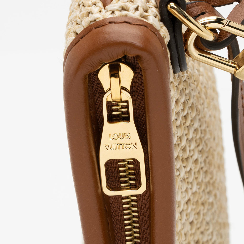 Louis Vuitton Raffia Pochette (SHF-Emz8og)