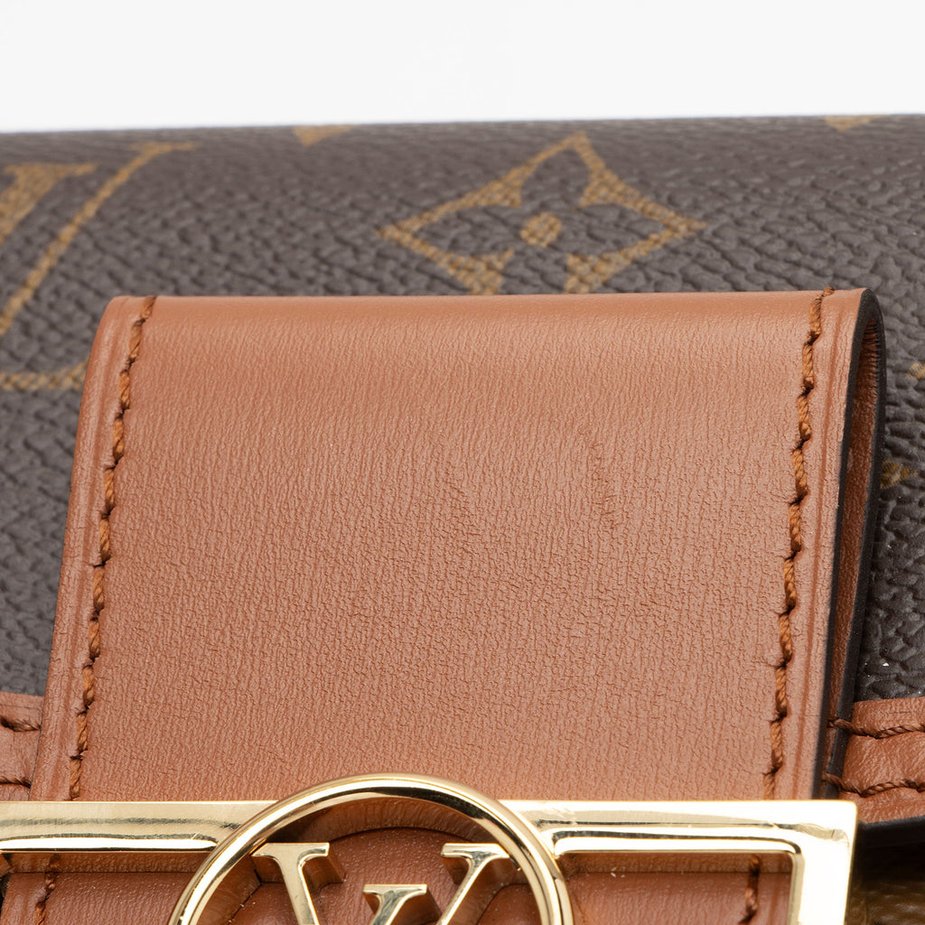 Louis Vuitton Reverse Monogram Dauphine Chain Wallet (SHF-BmrxyO)