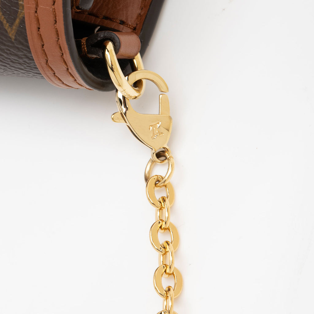 Louis Vuitton Reverse Monogram Dauphine Chain Wallet (SHF-BmrxyO)
