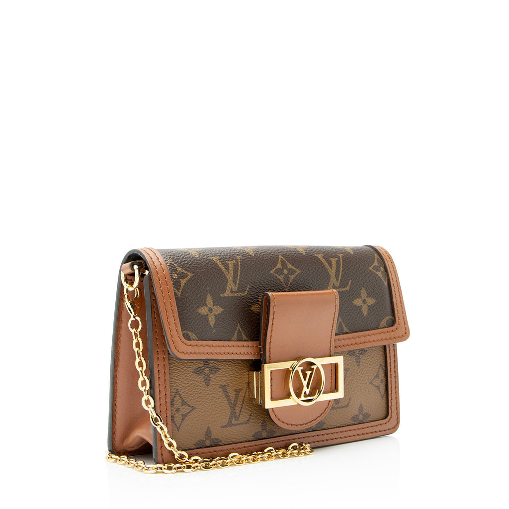 Louis Vuitton Reverse Monogram Dauphine Chain Wallet