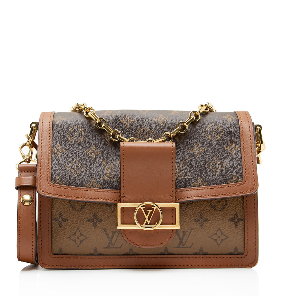 Louis Vuitton Reverse Monogram Dauphine MM Shoulder Bag