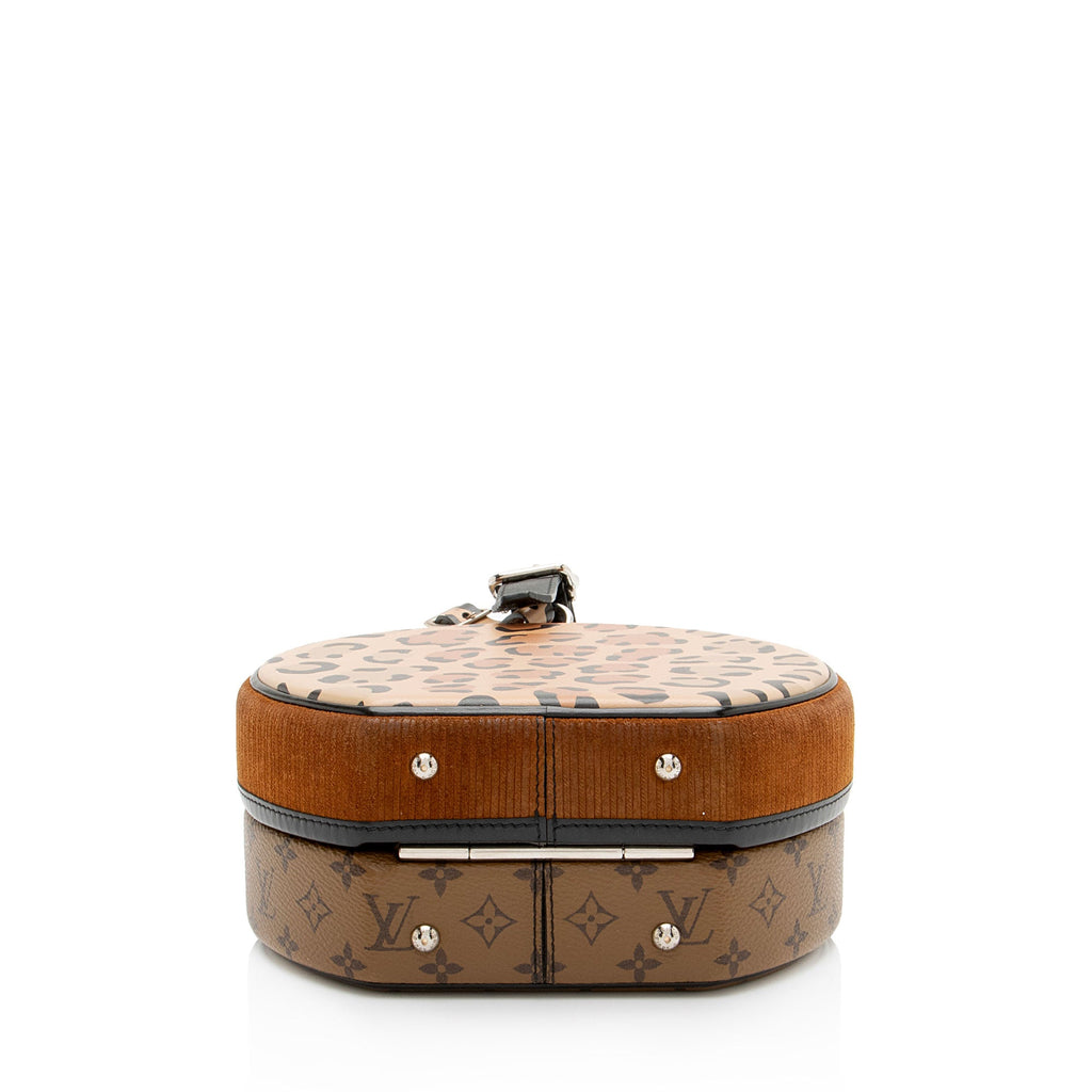 Louis Vuitton Reverse Monogram Leopard Petite Boite Chapeau Shoulder Bag