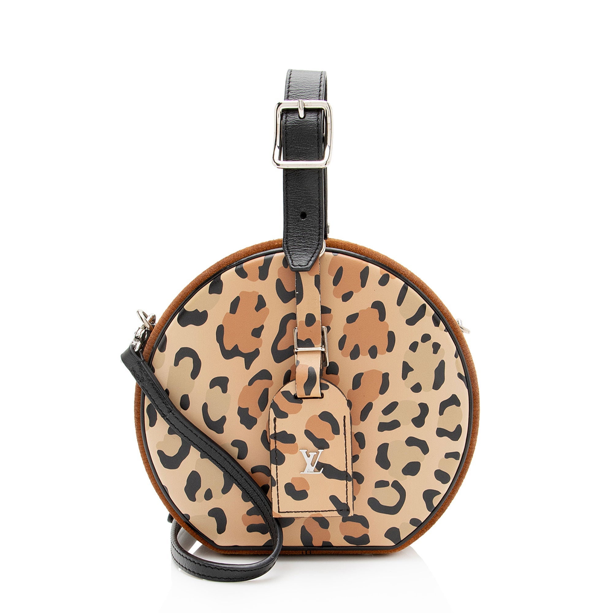 Louis Vuitton Reverse Monogram Leopard Petite Boite Chapeau Shoulder Bag
