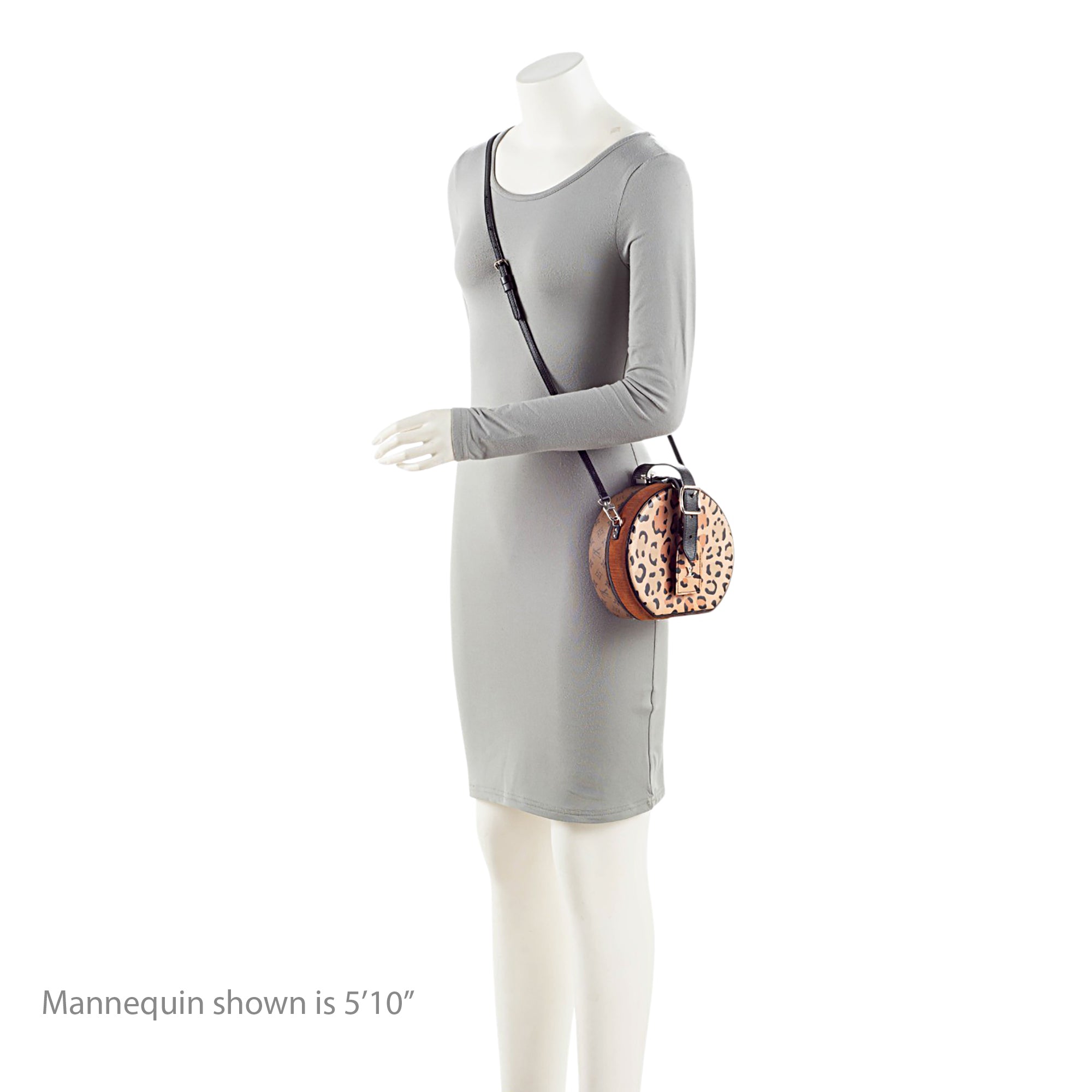 Louis Vuitton Reverse Monogram Leopard Petite Boite Chapeau Shoulder Bag